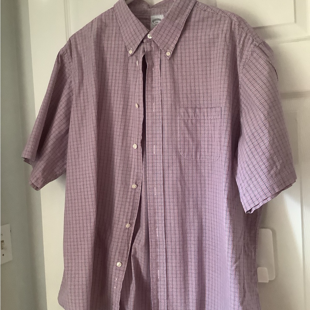 Mens 2XL Brooks Brothers shirt sleeve shirt